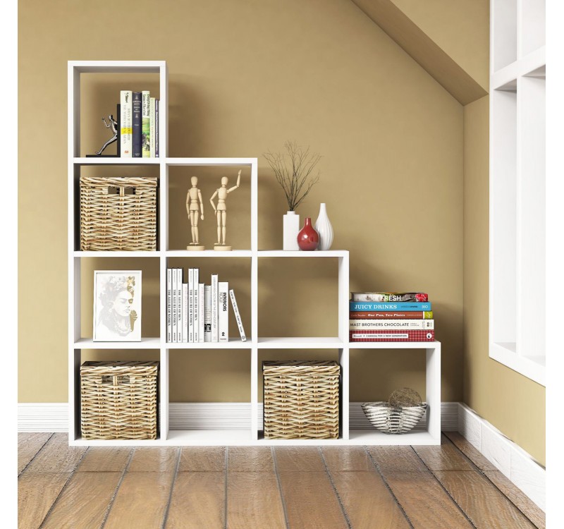 ΒΙΒΛΙΟΘΗΚΗ ΜΕΛΑΜΙΝΗΣ SCALE HM9238.11 ΛΕΥΚΟ 120x30x123,6Υεκ.