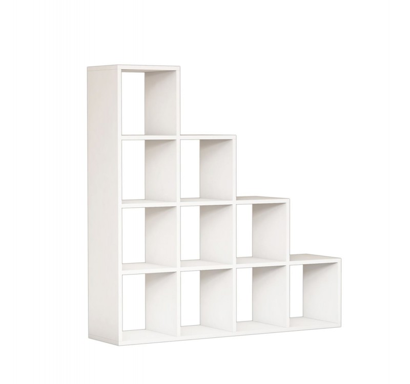 ΒΙΒΛΙΟΘΗΚΗ ΜΕΛΑΜΙΝΗΣ SCALE HM9238.11 ΛΕΥΚΟ 120x30x123,6Υεκ.