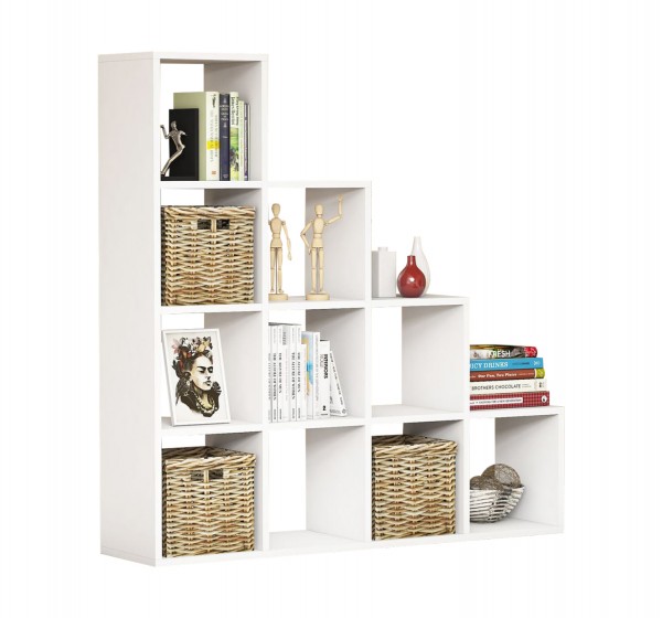 ΒΙΒΛΙΟΘΗΚΗ ΜΕΛΑΜΙΝΗΣ SCALE HM9238.11 ΛΕΥΚΟ 120x30x123,6Υεκ.