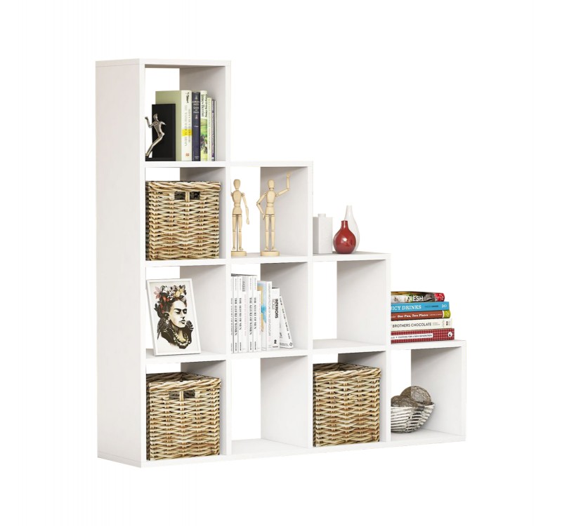 ΒΙΒΛΙΟΘΗΚΗ ΜΕΛΑΜΙΝΗΣ SCALE HM9238.11 ΛΕΥΚΟ 120x30x123,6Υεκ.