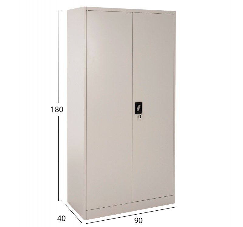 ΝΤΟΥΛΑΠΑ ΜΕΤΑΛΛΙΚΗ CLOD HM5961.11 2ΦΥΛΛΗ ΜΕ ΧΩΡΙΣΜΑ ΑΝΟΙΧΤΟ ΓΚΡΙ 90Χ40Χ180Yεκ.