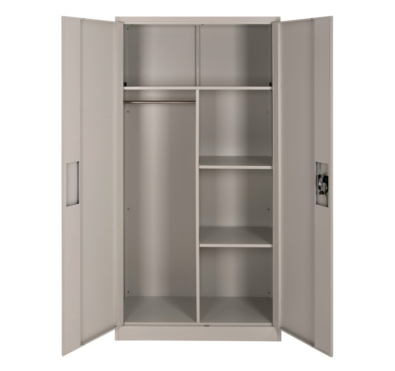 ΝΤΟΥΛΑΠΑ ΜΕΤΑΛΛΙΚΗ CLOD HM5961.11 2ΦΥΛΛΗ ΜΕ ΧΩΡΙΣΜΑ ΑΝΟΙΧΤΟ ΓΚΡΙ 90Χ40Χ180Yεκ.