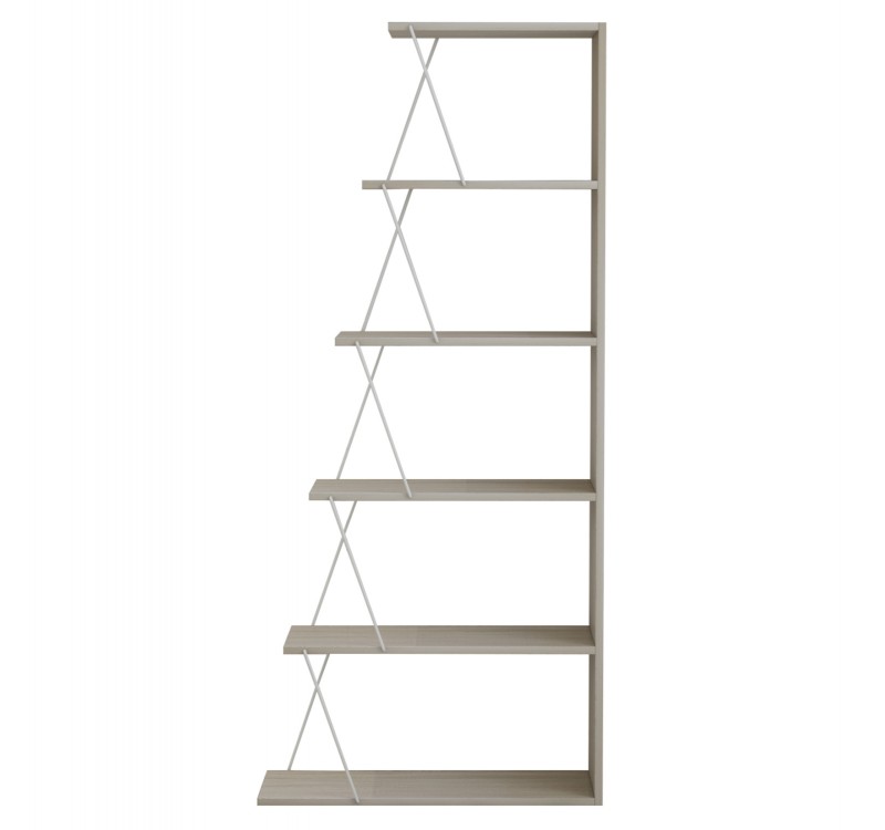 ΒΙΒΛΙΟΘΗΚΗ ΜΕΛΑΜΙΝΗΣ MINI TARS SONOMA ΛΕΥΚΟ HM2241.11 65x22-24x146Υεκ.