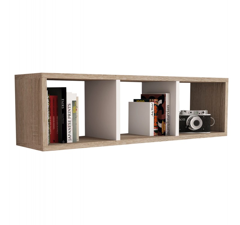 ΡΑΦΙΕΡΑ ΤΟΙΧΟΥ ΜΕΛΑΜΙΝΗΣ SONAMA & ΛΕΥΚΟ HM9228.12 90x22x25,6Υ εκ.