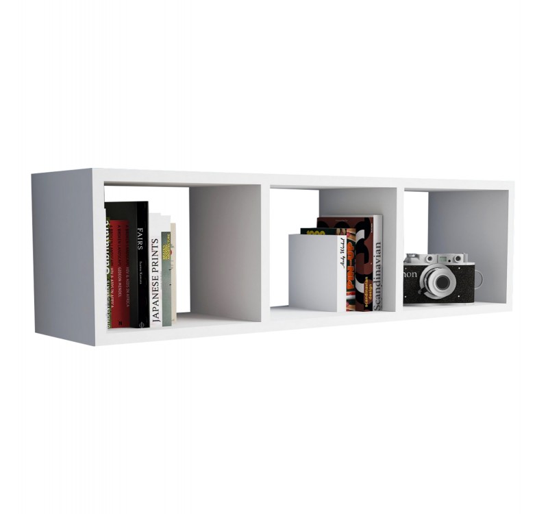 ΡΑΦΙΕΡΑ ΤΟΙΧΟΥ ΜΕΛΑΜΙΝΗΣ ΛΕΥΚΗ HM9228.11 90x22x25,6Υ εκ.