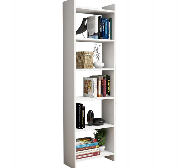 ΒΙΒΛΙΟΘΗΚΗ CLASSIKER HM9226.11 ΜΕΛΑΜΙΝΗΣ ΛΕΥΚH 48,5x22x160Υεκ.