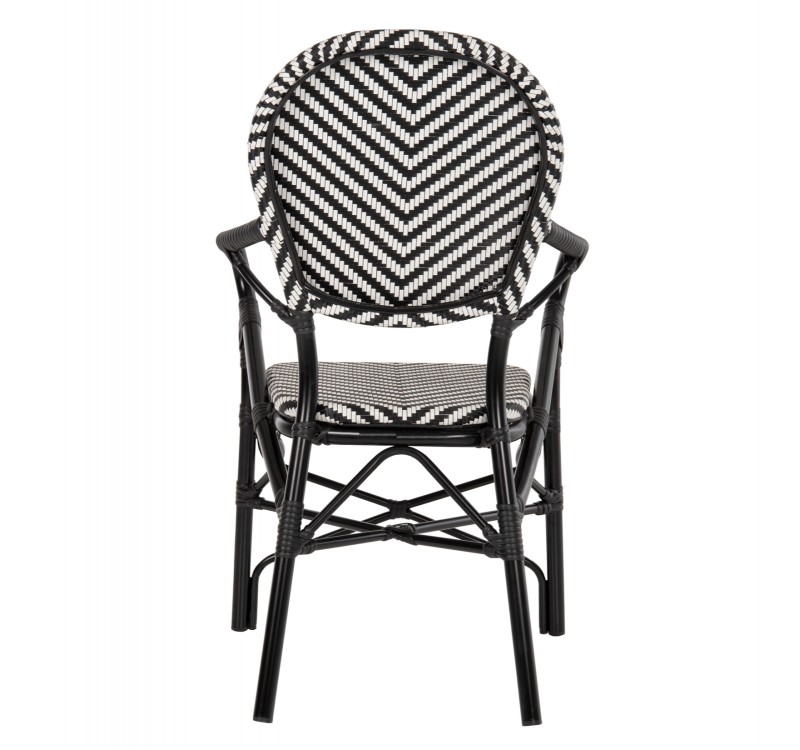 ΠΟΛΥΘΡΟΝΑ ΑΛΟΥΜΙΝΙΟΥ ΜΕ TEXTLINE ΜΑΥΡΟ-ΛΕΥΚΟ HM5928.01 56x59x94,5Yεκ.