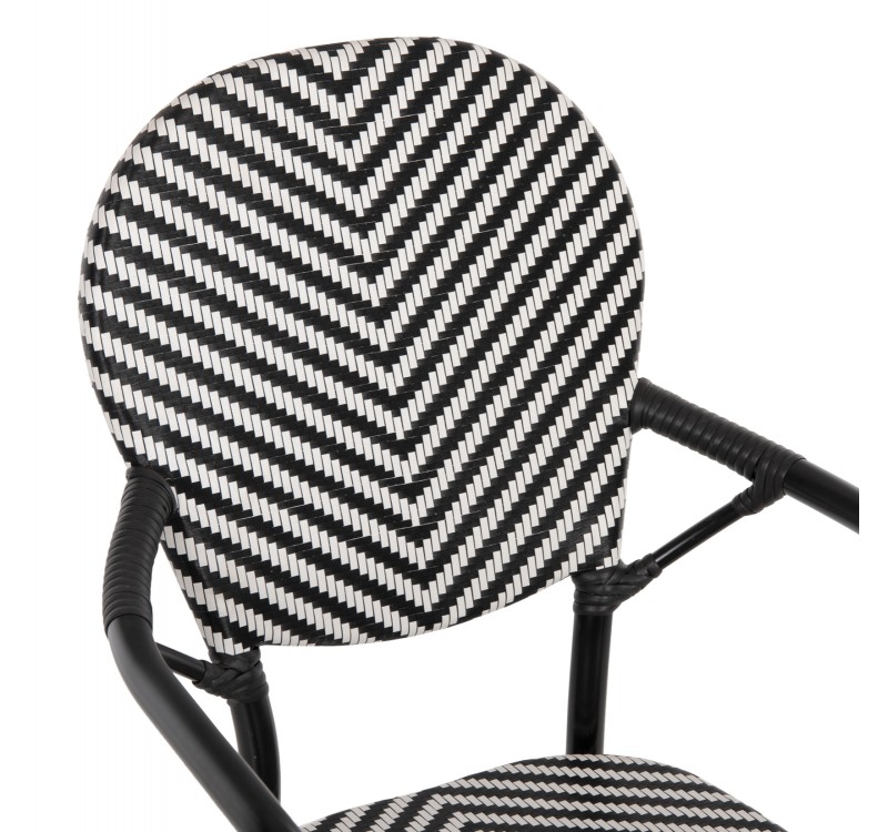 ΠΟΛΥΘΡΟΝΑ ΑΛΟΥΜΙΝΙΟΥ ΜΕ TEXTLINE ΜΑΥΡΟ-ΛΕΥΚΟ HM5928.01 56x59x94,5Yεκ.