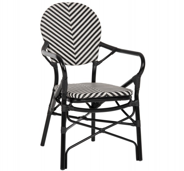 ΠΟΛΥΘΡΟΝΑ ΑΛΟΥΜΙΝΙΟΥ ΜΕ TEXTLINE ΜΑΥΡΟ-ΛΕΥΚΟ HM5928.01 56x59x94,5Yεκ.