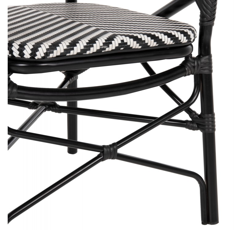 ΠΟΛΥΘΡΟΝΑ ΑΛΟΥΜΙΝΙΟΥ ΜΕ TEXTLINE ΜΑΥΡΟ-ΛΕΥΚΟ HM5928.01 56x59x94,5Yεκ.