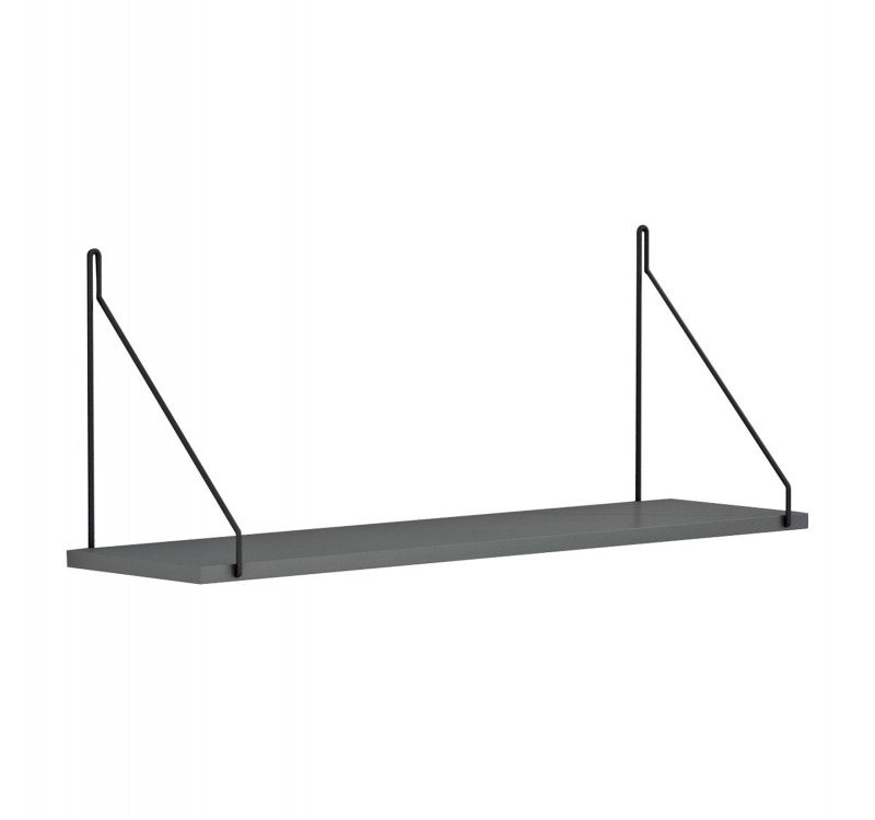 ΡΑΦΙ ΤΟΙΧΟΥ AGILAN ΜΕΛΑΜΙΝΗΣ HM9183.20 ΓΚΡΙ 72x20x27Y εκ.