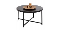 ΤΡΑΠΕΖΙ ΣΑΛΟΝΙΟΥ HM9420.03 BLACK MARBLE ΜΕΛΑΜΙΝΗ-ΜΑΥΡΗ ΜΕΤΑΛΛΙΚΗ ΒΑΣΗ Φ80x48,5Yεκ.