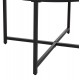 ΤΡΑΠΕΖΙ ΣΑΛΟΝΙΟΥ HM9420.03 BLACK MARBLE ΜΕΛΑΜΙΝΗ-ΜΑΥΡΗ ΜΕΤΑΛΛΙΚΗ ΒΑΣΗ Φ80x48,5Yεκ.