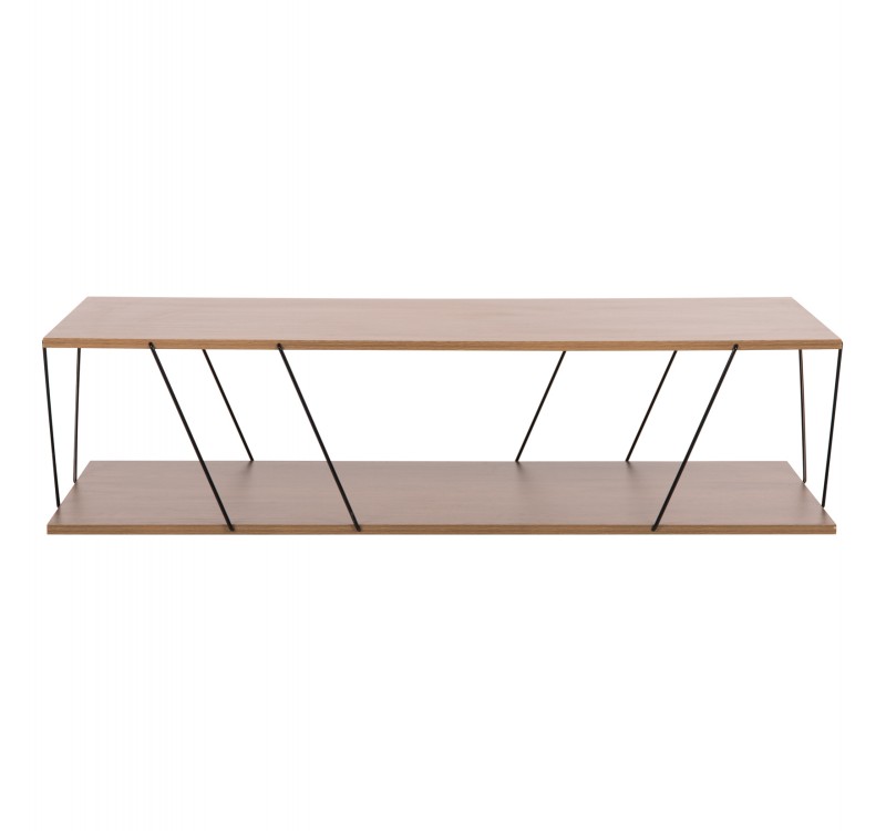 ΤΡΑΠΕΖΙ ΣΑΛΟΝΙΟΥ TARS HM8927.12 ΚΑΡΥΔΙ ΜΕ ΜΑΥΡΕΣ ΜΕΤΑΛΛΙΚΕΣ ΒΕΡΓΕΣ 120Χ50Χ30Yεκ.