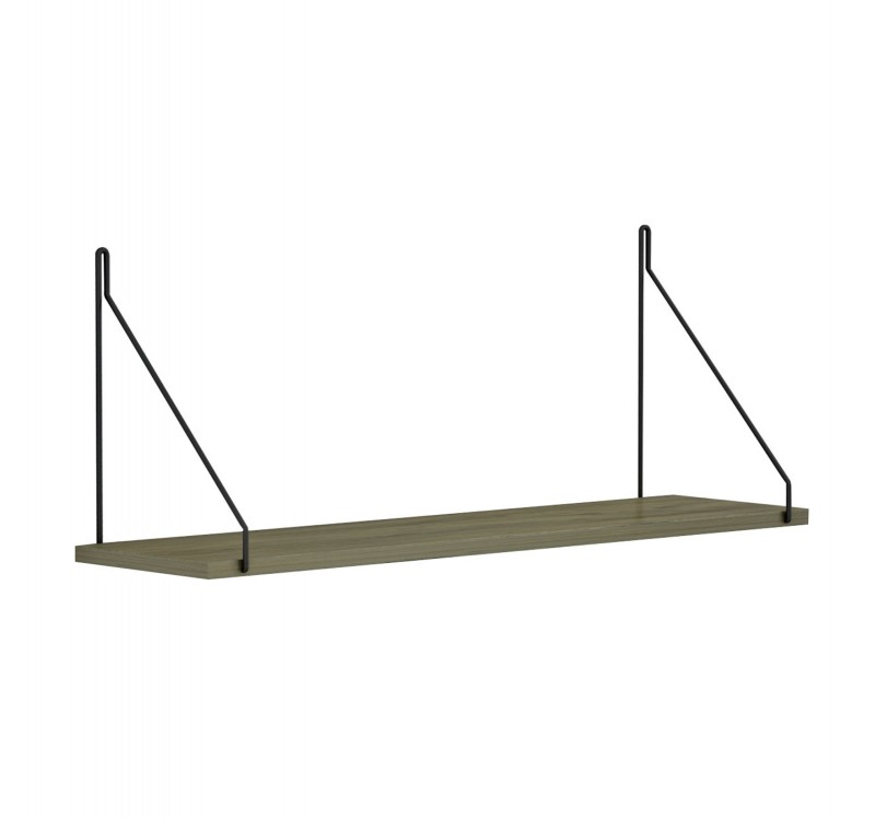ΡΑΦΙ ΤΟΙΧΟΥ AGILAN ΜΕΛΑΜΙΝΗΣ HM9183.12 OLIVE GREY 72x20x27Y εκ.