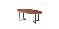 ΤΡΑΠΕΖΙ ΣΑΛΟΝΙΟΥ HM9468.02 MDF ME ΚΑΠΛΑΜΑ ΑΠΟ ΞΥΛΟ ΦΡΑΞΟΥ 120x60x45,5Yεκ.