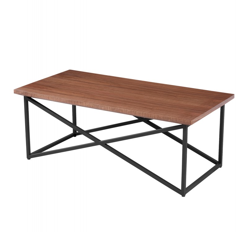 ΤΡΑΠΕΖΙ ΣΑΛΟΝΙΟΥ HM9469.02 MDF ΜΕ ΚΑΠΛΑΜΑ ΑΠΟ ΞΥΛΟ ΦΡΑΞΟΥ 120x60x45,5Yεκ.