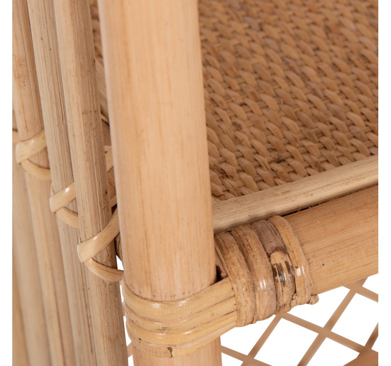 ΒΙΒΛΙΟΘΗΚΗ SIMOK HM9552 ΑΠΟ ΦΥΣΙΚΟ RATTAN ΣΕ ΦΥΣΙΚΟ ΧΡΩΜΑ 80x40x182Υεκ.