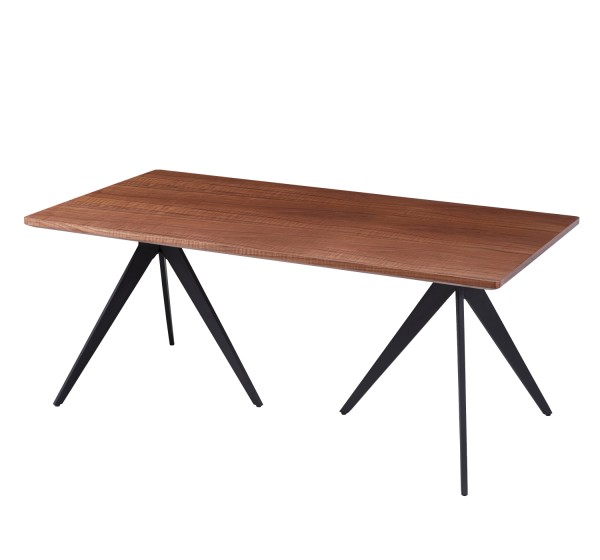 ΤΡΑΠΕΖΙ ΤΡΑΠΕΖΑΡΙΑΣ GRIPPEN HM9451.02 ΜΕ ΚΑΠΛΑΜΑ ΞΥΛΟΥ ΦΡΑΞΟΥ ΣΕ ΣΤΥΛ ΡΟΥΣΤΙΚ 180x90x75Υεκ.