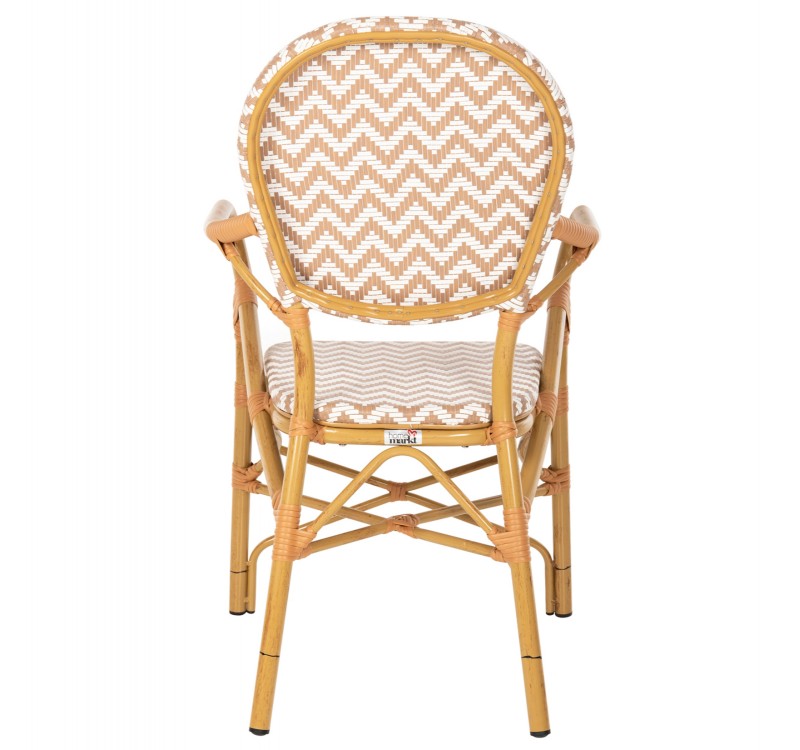 ΠΟΛΥΘΡΟΝΑ ΑΛΟΥΜΙΝΙΟΥ BAMBOO LOOK ΦΥΣΙΚΟ - ΛΕΥΚΟ HM5928.03 55x58x95 εκ.