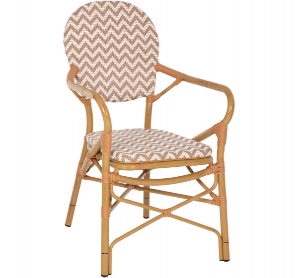 ΠΟΛΥΘΡΟΝΑ ΑΛΟΥΜΙΝΙΟΥ BAMBOO LOOK ΦΥΣΙΚΟ - ΛΕΥΚΟ HM5928.03 55x58x95 εκ.