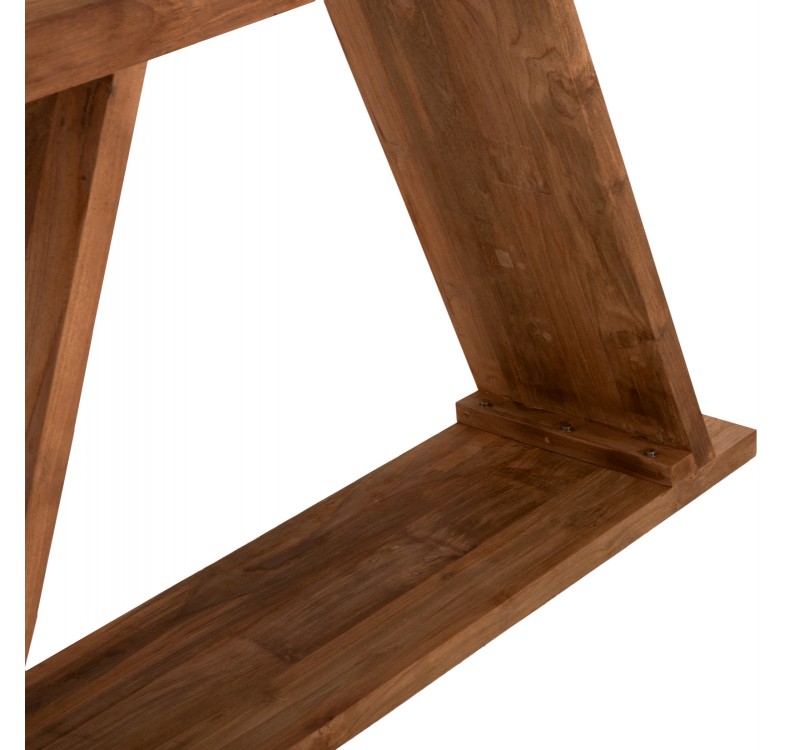 ΚΟΝΣΟΛΑ ΑΠΟ ΞΥΛΟ ΤΕΑΚ ΦΥΣΙΚΟ ΧΡΩΜΑ HM9555 220x50x90Υεκ.