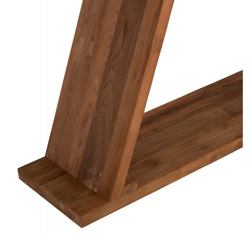 ΚΟΝΣΟΛΑ ΑΠΟ ΞΥΛΟ ΤΕΑΚ ΦΥΣΙΚΟ ΧΡΩΜΑ HM9555 220x50x90Υεκ.