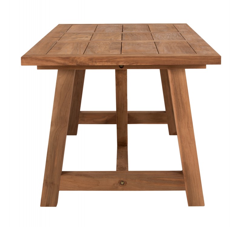 ΤΡΑΠΕΖΙ ΤΡΑΠΕΖΑΡΙΑΣ HM7922 PLUTON RECYCLED TEAK ΣΕ ΦΥΣΙΚΟ ΧΡΩΜΑ 200X100X75Yεκ.