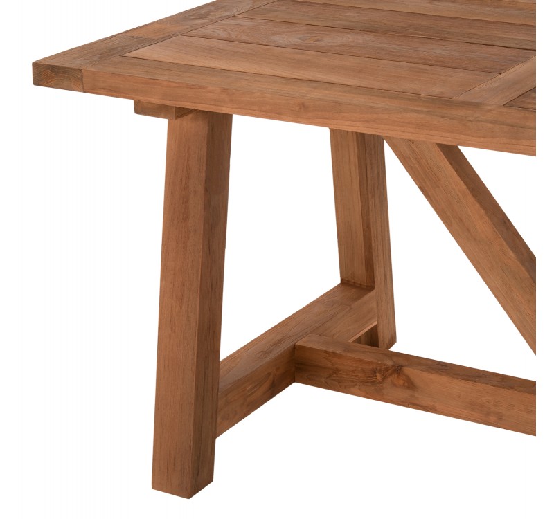 ΤΡΑΠΕΖΙ ΤΡΑΠΕΖΑΡΙΑΣ HM7922 PLUTON RECYCLED TEAK ΣΕ ΦΥΣΙΚΟ ΧΡΩΜΑ 200X100X75Yεκ.