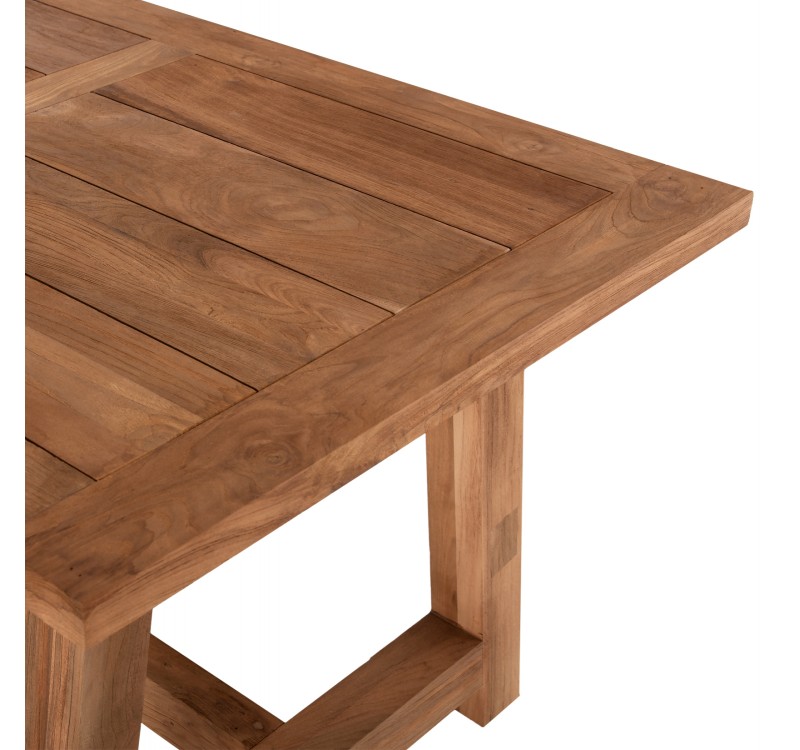 ΤΡΑΠΕΖΙ ΤΡΑΠΕΖΑΡΙΑΣ HM7922 PLUTON RECYCLED TEAK ΣΕ ΦΥΣΙΚΟ ΧΡΩΜΑ 200X100X75Yεκ.