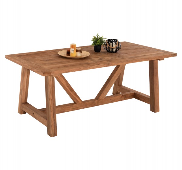 ΤΡΑΠΕΖΙ ΤΡΑΠΕΖΑΡΙΑΣ HM7922 PLUTON RECYCLED TEAK ΣΕ ΦΥΣΙΚΟ ΧΡΩΜΑ 200X100X75Yεκ.
