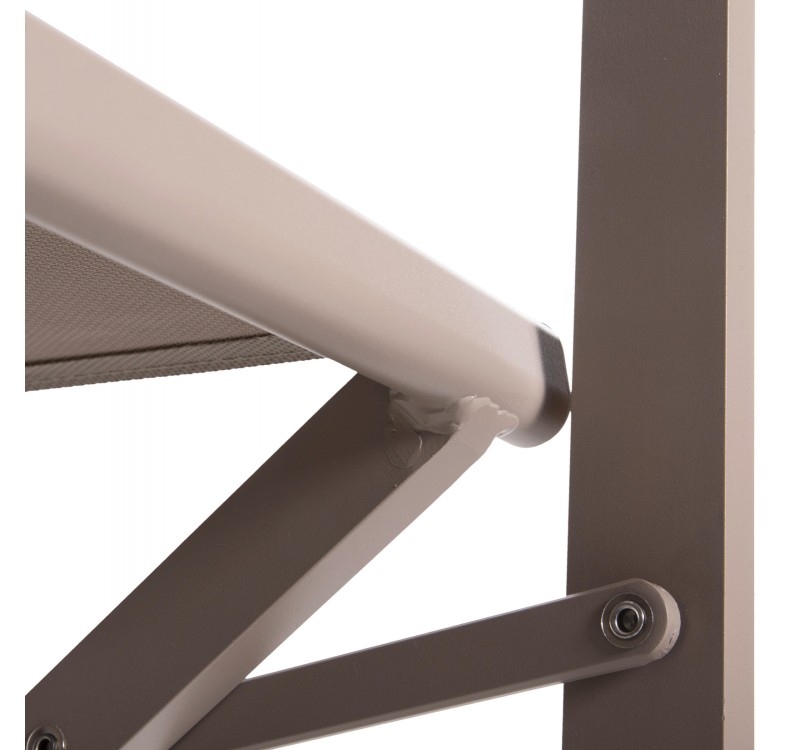 ΠΟΛΥΘΡΟΝΑ ΣΚΗΝΟΘΕΤΗ ΑΛΟΥΜΙΝΙΟΥ DUPRE HM5094.03 ΣΑΜΠΑΝΙ 57x48,5x85.5Yεκ