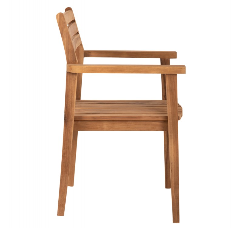 ΠΟΛΥΘΡΟΝΑ ERIETTA ΞΥΛΟ TEAK ΣΤΟΙΒΑΖΟΜΕΝΗ HM9534 ΣΕ ΦΥΣΙΚΟ ΧΡΩΜΑ 60x54x87Y εκ.