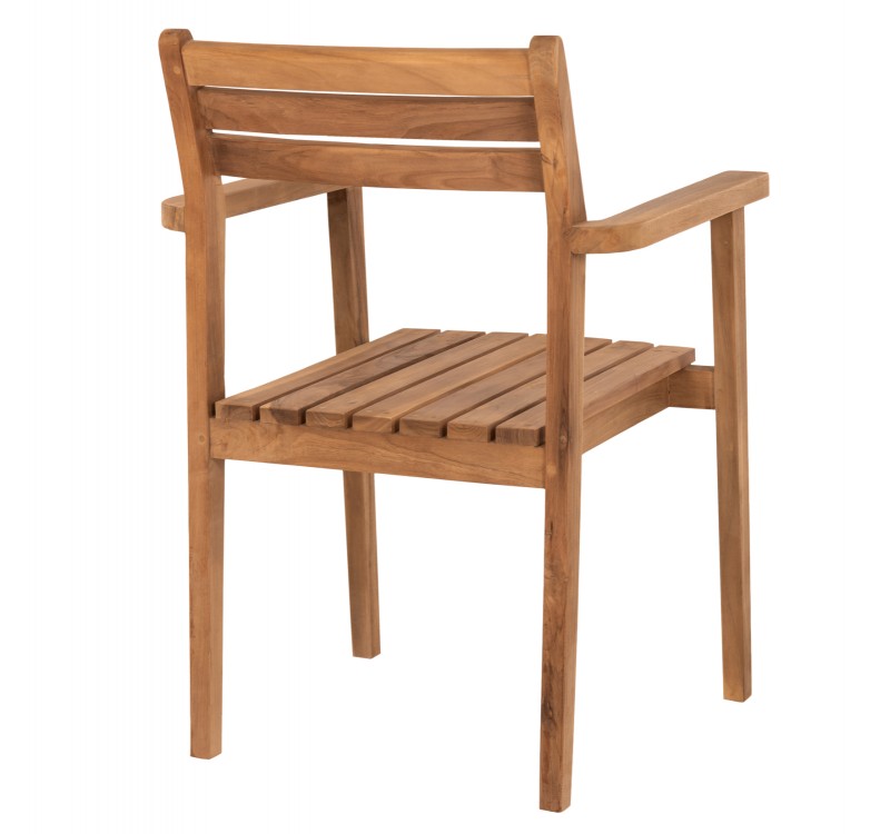 ΠΟΛΥΘΡΟΝΑ ERIETTA ΞΥΛΟ TEAK ΣΤΟΙΒΑΖΟΜΕΝΗ HM9534 ΣΕ ΦΥΣΙΚΟ ΧΡΩΜΑ 60x54x87Y εκ.