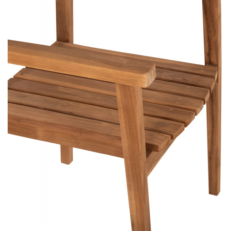 ΠΟΛΥΘΡΟΝΑ ERIETTA ΞΥΛΟ TEAK ΣΤΟΙΒΑΖΟΜΕΝΗ HM9534 ΣΕ ΦΥΣΙΚΟ ΧΡΩΜΑ 60x54x87Y εκ.