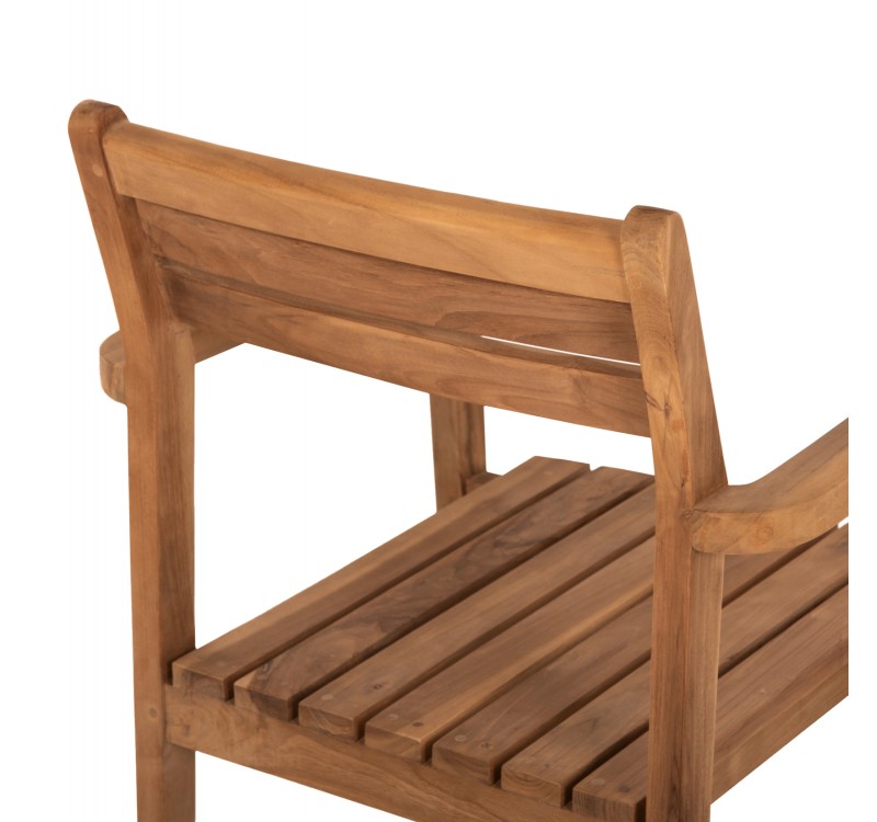 ΠΟΛΥΘΡΟΝΑ ERIETTA ΞΥΛΟ TEAK ΣΤΟΙΒΑΖΟΜΕΝΗ HM9534 ΣΕ ΦΥΣΙΚΟ ΧΡΩΜΑ 60x54x87Y εκ.