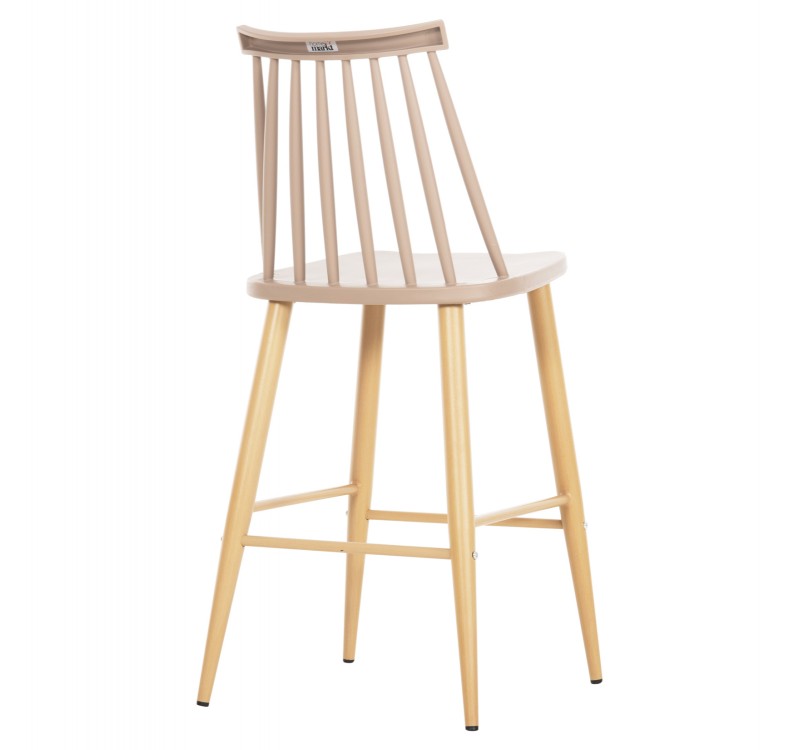 ΣΚΑΜΠΟ ΜΠΑΡ ΜΕΣ.ΥΨΟΥΣ VANESSA HM9300.25 ΚΑΠΟΥΤΣΙΝΟ PP & ΠΟΔΙΑ ΟΨΗ ΞΥΛΟΥ 45,5x46x97Υεκ