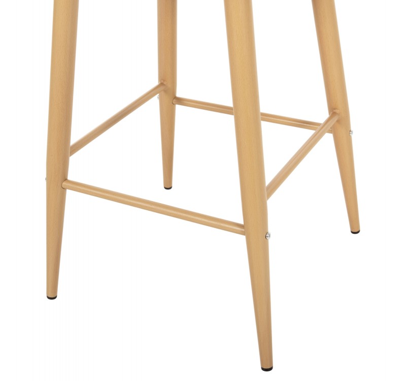 ΣΚΑΜΠΟ ΜΠΑΡ ΜΕΣ.ΥΨΟΥΣ VANESSA HM9300.25 ΚΑΠΟΥΤΣΙΝΟ PP & ΠΟΔΙΑ ΟΨΗ ΞΥΛΟΥ 45,5x46x97Υεκ