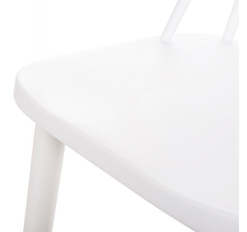 ΣΚΑΜΠΟ ΜΠΑΡ ΨΗΛΟ VANESSA HM8459.11 ΛΕΥΚΟ PP & ΛΕΥΚΑ ΜΕΤΑΛ.ΠΟΔΙΑ 47x48,5x107Υεκ.