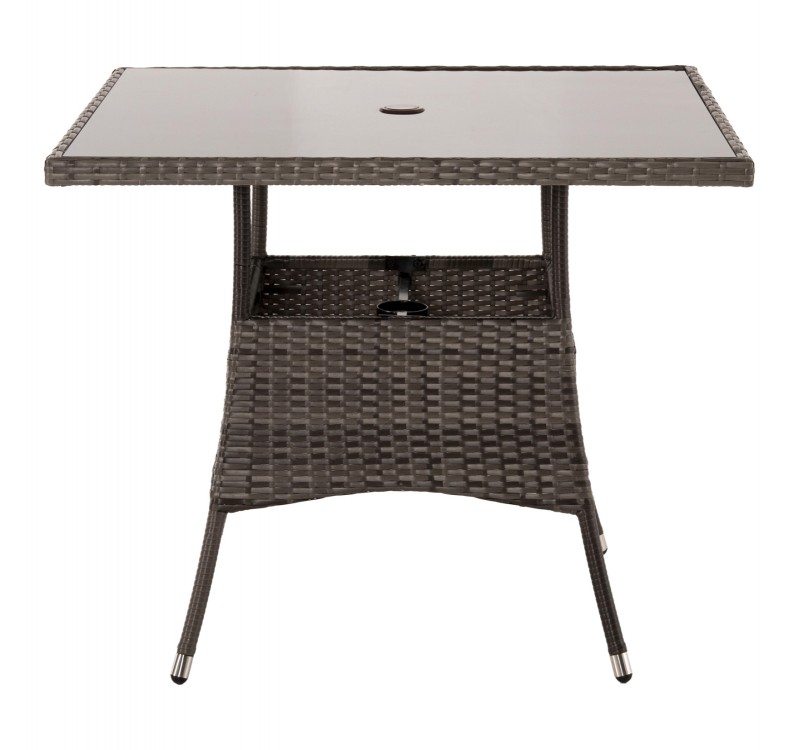 ΣΕΤ ΤΡΑΠΕΖΑΡΙΑΣ ΕΞΩΤ.ΧΩΡΟΥ 5ΤΜΧ HM5965 ΚΑΦΕ RATTAN-ΜΕΤΑΛΛΙΚΟΣ ΣΚΕΛΕΤΟΣ-ΓΥΑΛΙΝΗ ΕΠΙΦΑΝΕΙΑ