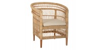 ΠΟΛΥΘΡΟΝΑ MALAWI HM9635.04 ΞΥΛΟ ΜΑΟΝΙ ΕΠΕΝΔΥΣΗ RATTAN ΛΕΥΚΟ ΜΑΞΙΛΑΡΙ ΚΑΘΙΣΜΑΤΟΣ 80x70x86Υεκ.