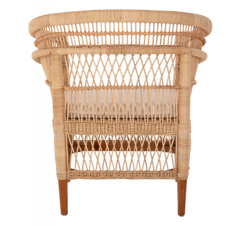 ΠΟΛΥΘΡΟΝΑ MALAWI HM9635.04 ΞΥΛΟ ΜΑΟΝΙ ΕΠΕΝΔΥΣΗ RATTAN ΛΕΥΚΟ ΜΑΞΙΛΑΡΙ ΚΑΘΙΣΜΑΤΟΣ 80x70x86Υεκ.