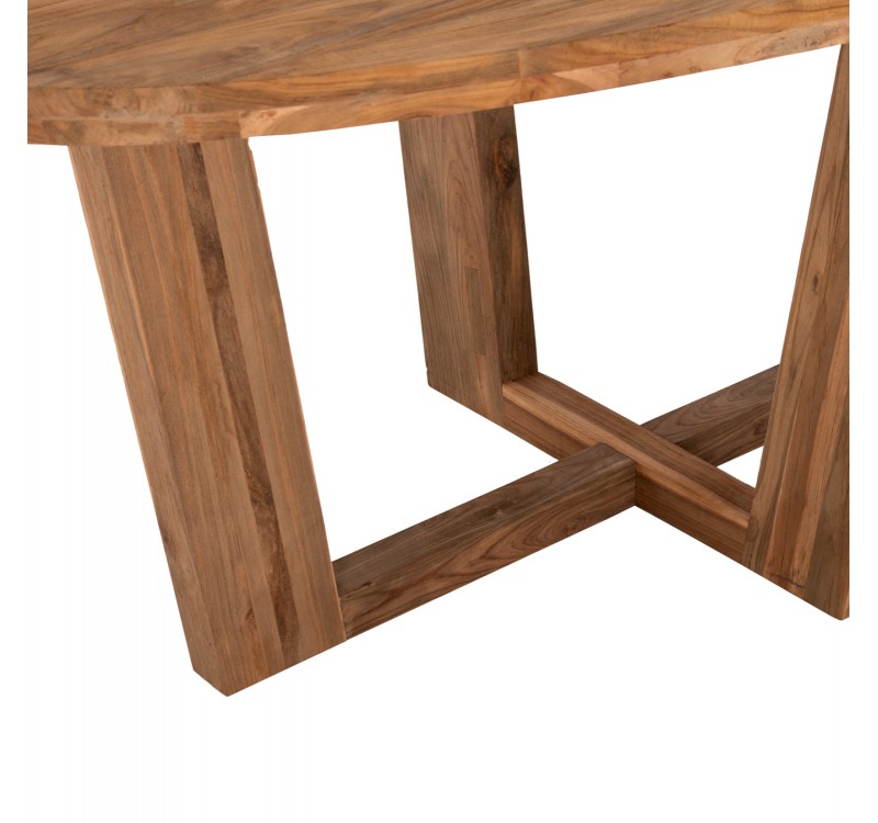 ΤΡΑΠΕΖΙ ΤΡΑΠΕΖΑΡΙΑΣ CARIB HM9560 ΟΒΑΛ ΑΝΑΚΥΚΛΩΜΕΝΟ ΤΕΑΚ 250x110x78Υεκ.