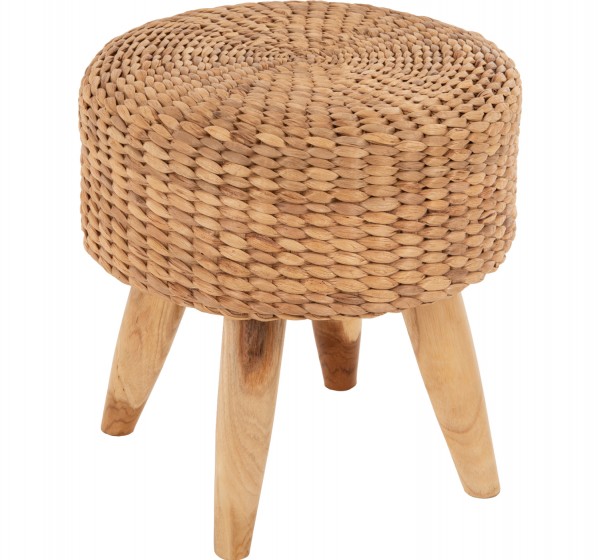 ΣΚΑΜΠΟ JIM HM7824 ΞΥΛΟ ΤΕΑΚ ΣΕ ΦΥΣΙΚΟ-ΨΑΘΙΝΟ ΚΑΘΙΣΜΑ Φ43x43Υ εκ.