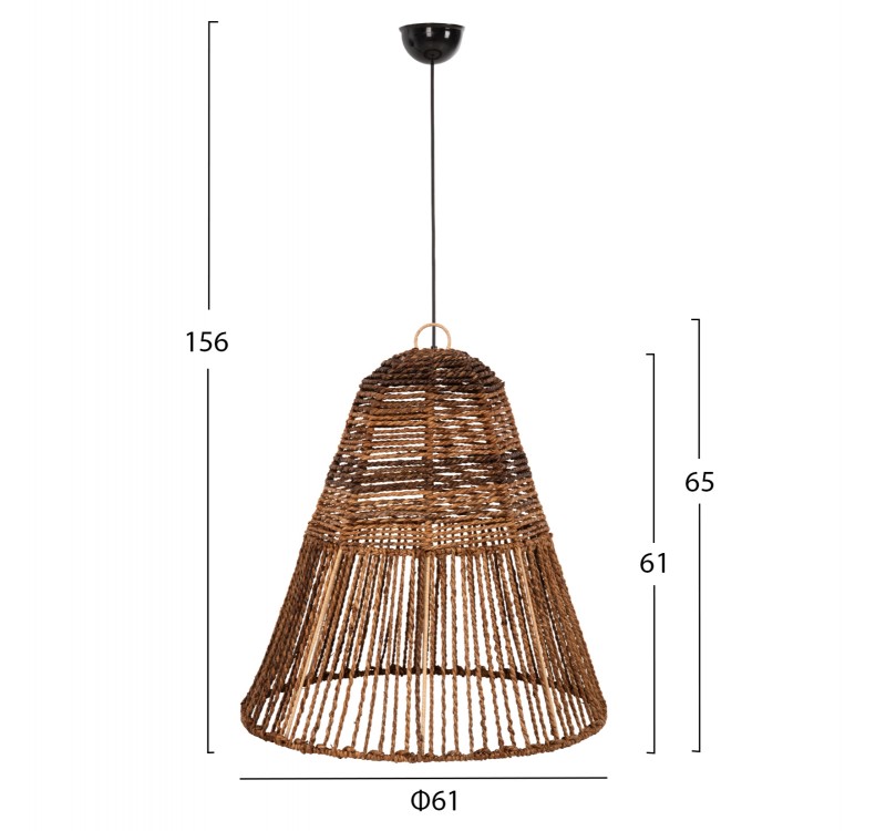 ΦΩΤΙΣΤΙΚΟ ΟΡΟΦΗΣ ΚΡΕΜΑΣΤΟ HM7859 ΙΝΕΣ ΔΕΝΤΡΟΥ ΜΠΑΝΑΝΑΣ ΣΕ ΚΑΦΕ Φ61x61-156Yεκ.