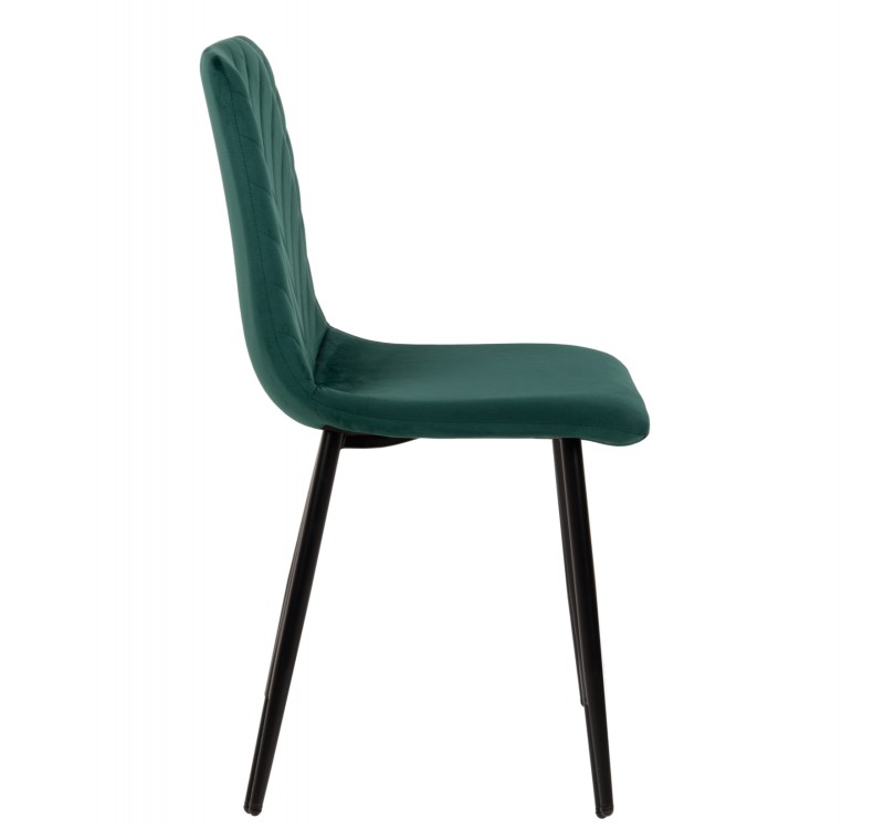 ΚΑΡΕΚΛΑ LATRELL HM8587.03 ΒΕΛΟΥΔΟ ΚΥΠΑΡΙΣΣΙ ΜΕ ΜΑΥΡΑ ΜΕΤΑΛΛΙΚΑ ΠΟΔΙΑ 43x54x88Υεκ.