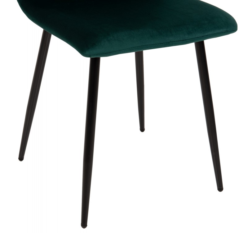 ΚΑΡΕΚΛΑ LATRELL HM8587.03 ΒΕΛΟΥΔΟ ΚΥΠΑΡΙΣΣΙ ΜΕ ΜΑΥΡΑ ΜΕΤΑΛΛΙΚΑ ΠΟΔΙΑ 43x54x88Υεκ.