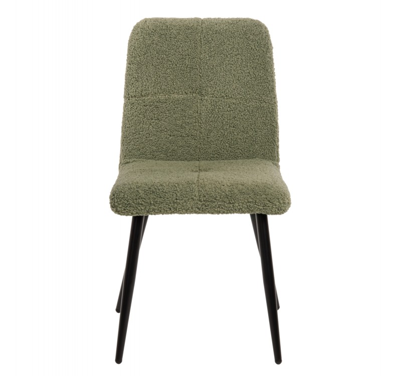 ΚΑΡΕΚΛΑ SHELLY HM8590.03 ΦΥΣΤΙΚΙ TEDDY ΥΦΑΣΜΑ-ΜΕΤΑΛΛΙΚΑ ΜΑΥΡΑ ΠΟΔΙΑ 48x64x87Yεκ.