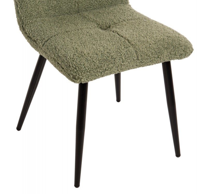 ΚΑΡΕΚΛΑ SHELLY HM8590.03 ΦΥΣΤΙΚΙ TEDDY ΥΦΑΣΜΑ-ΜΕΤΑΛΛΙΚΑ ΜΑΥΡΑ ΠΟΔΙΑ 48x64x87Yεκ.