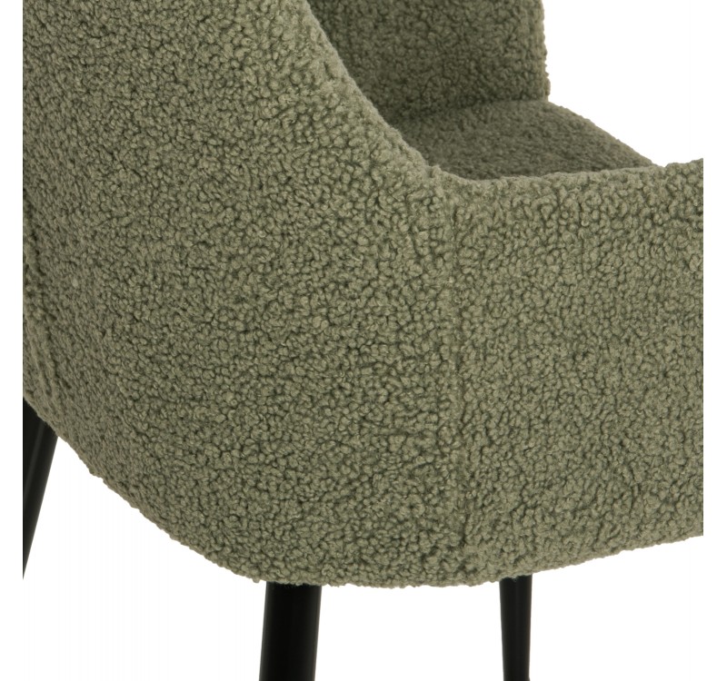 ΠΟΛΥΘΡΟΝΑ SHELLY HM8591.03 ΥΦΑΣΜΑ TEDDY ΦΥΣΤΙΚΙ-ΜΑΥΡΑ ΜΕΤΑΛΛΙΚΑ ΠΟΔΙΑ 57x55x87Yεκ.